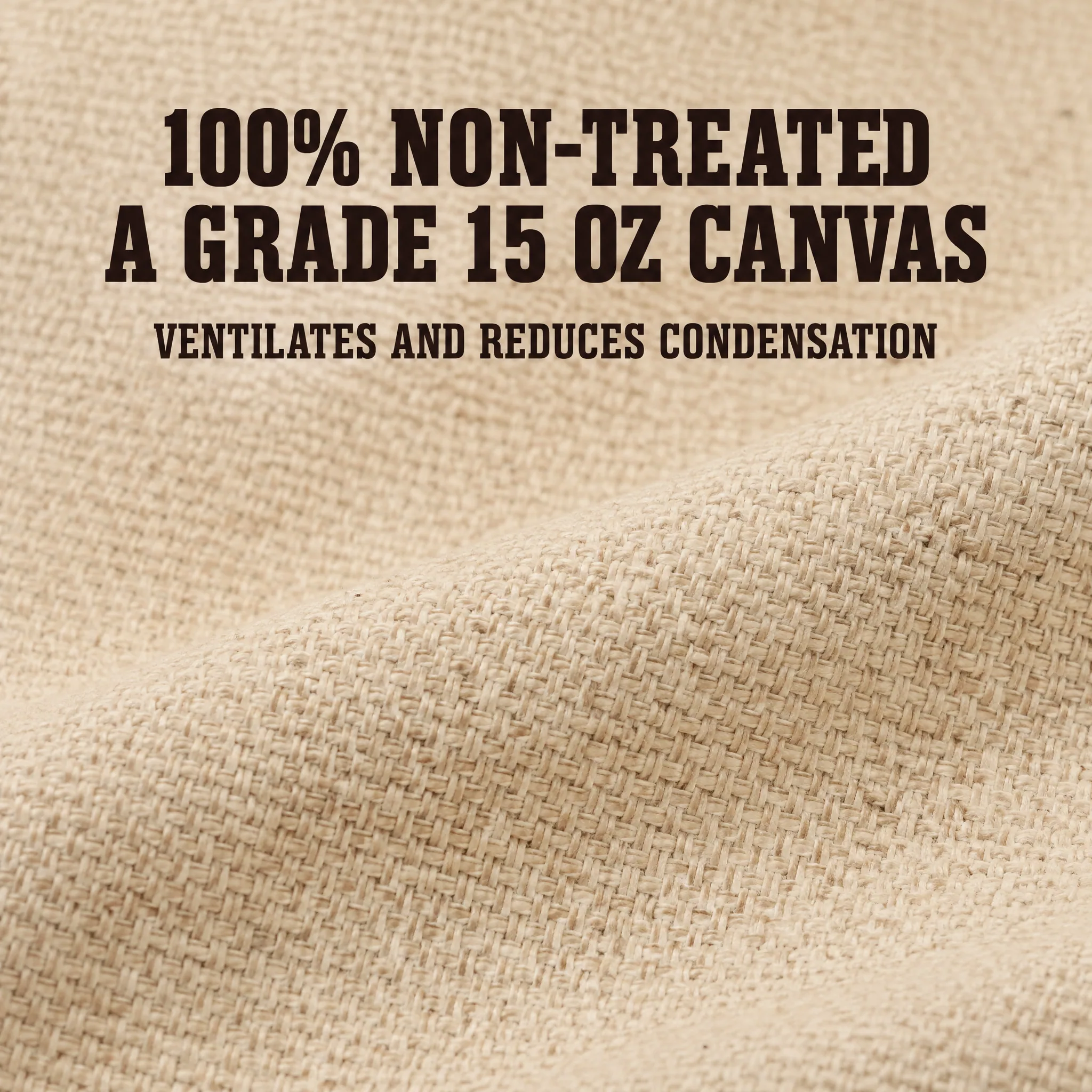 Outfitter Bedroll; Premium 15oz. Grade A Cotton Canvas Cowboy, material and construction detail